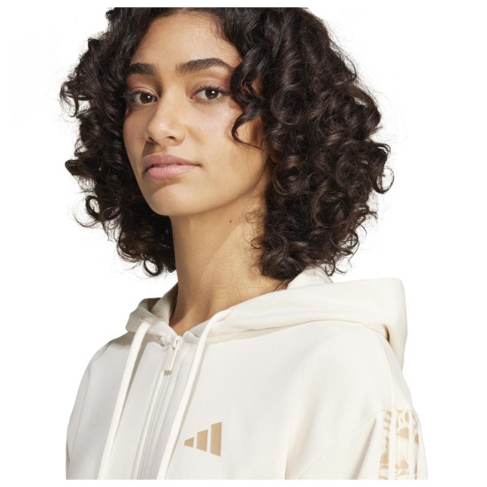 Adidas Γυναικεία ζακέτα Essentials Seasonals Animal French Terry Full-Zip Hoodie